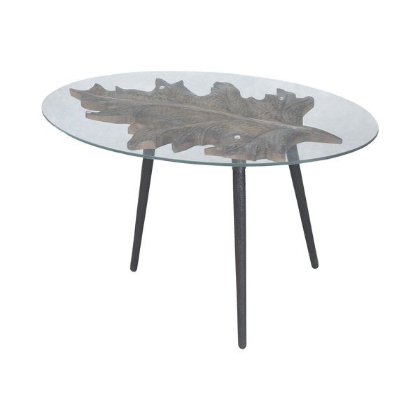 Elk Signature Accent Table, 28 in W, 18 in L, 18 in H, Metal Top 7115517